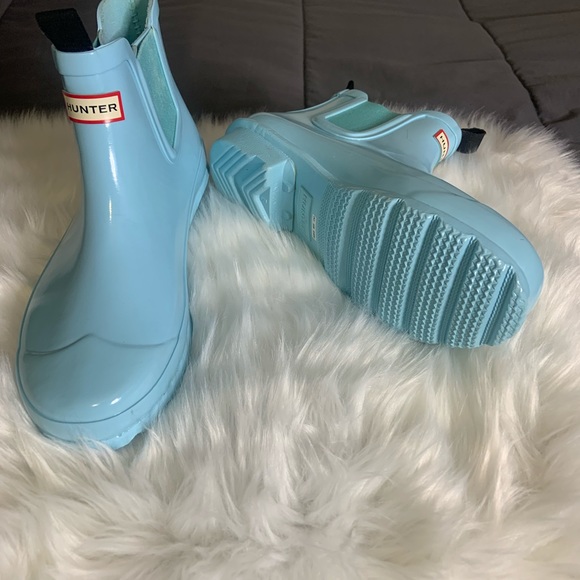 Hunter Shoes Hunter Baby Blue Boots Poshmark